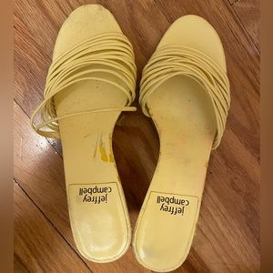 Jeffrey Campbell yellow shoes